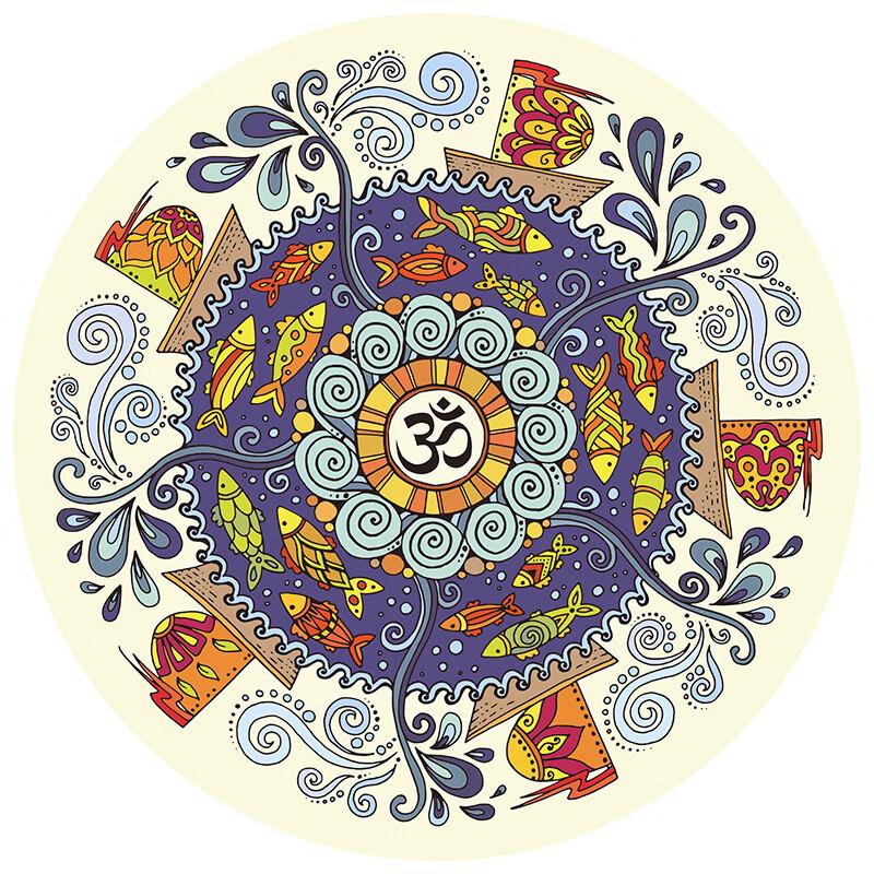 Sanfan Silent Round Meditation Yoga Mat