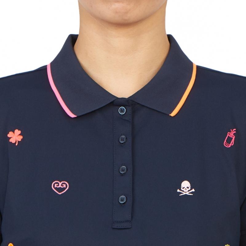 Galleria G forGe Pore Golfwear Women S Collar ShorT Sleeve T ShirT G4lS23k802a TwlT