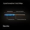 Compact Multi-functional Crystal Screwdriver Set for Phone & Computer Repair - Includes Phillips and Flathead.