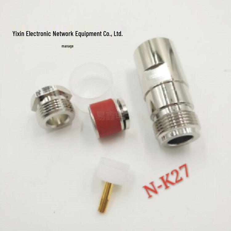 Pure Copper N-Type Male RF Connector N-J27 Plug-in 50-5 Line DC Male Connection
