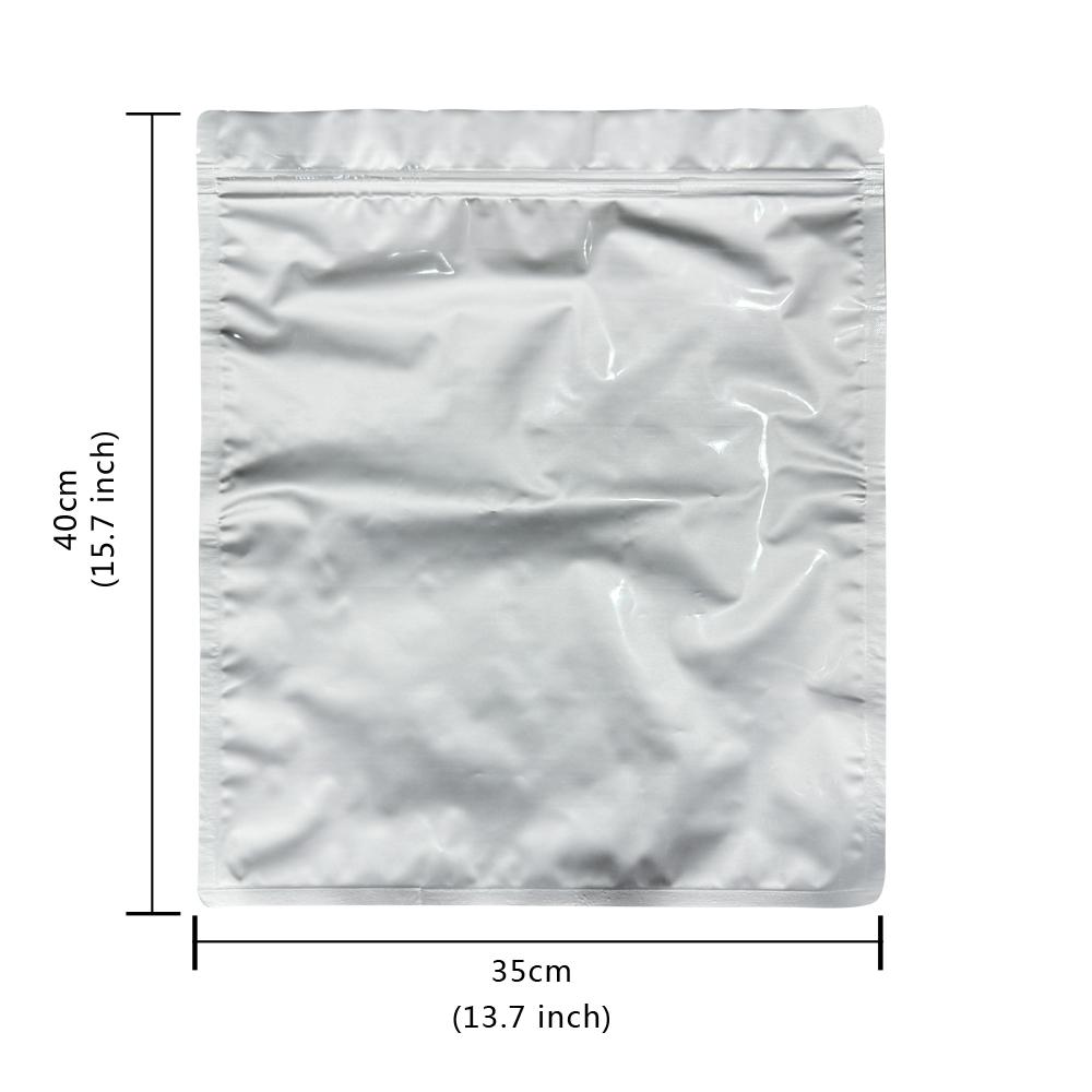 

10 шт. 2/4/5 галлоновых пакетов из майлара с застежкой-молнией для хранения продуктов питания, 12 мил, толстые пакеты из майлара с поглотителями кислорода, 2000 куб. см, пакеты с застежкой-молнией 35x40cm (2 Gallon)&10Pcs