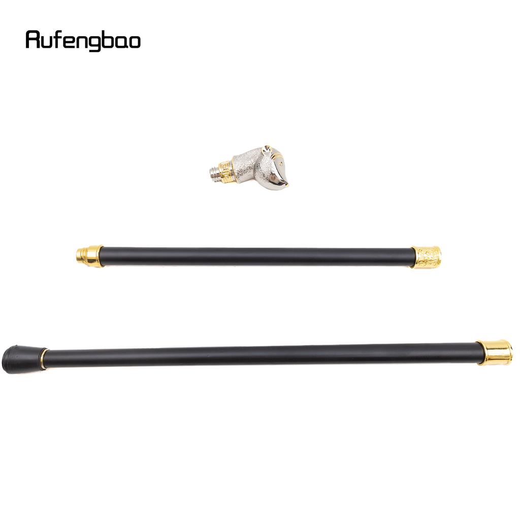 Golden White Hamster Guinea Animal Fashion Walking Stick Decorative Cospaly Vintage Party Fashionable Walking Cane Crosier 92cm