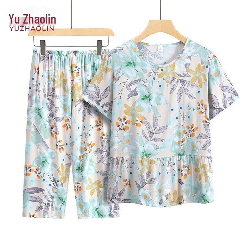 YUZHAOLIN Women s Summer Short Sleeve Loungewear Set XL
