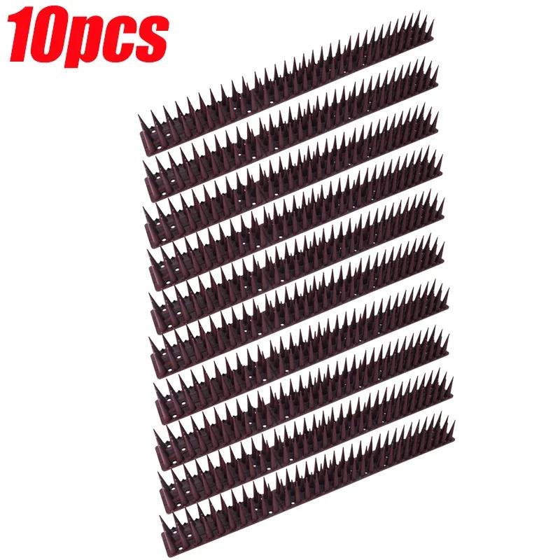 1/10x Plastic Anti-Bird Spikes Garden Anti-theft Deterrent Spikes Fence Wall Pigeon Cat Proof Prevent Tools Anti Climb Cat Spike 4
