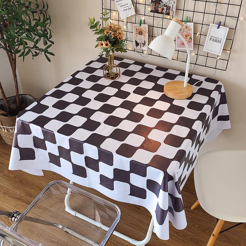 Tablecloth Waterproof, Oil-Proof And Scald-Resistant, Disposable Pvc High-End Sense Light Luxury Simple Table Cloth Coffee Table Cushion