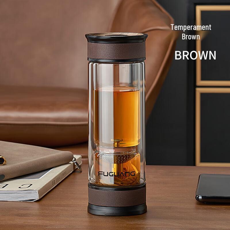 Fuguang Time Hourglass Portable Tea Infuser Bottle
