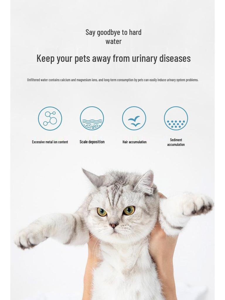 Katzenbrunnenfilter: Aktivkohle & Baumwollkern für gereinigtes Haustierwasser