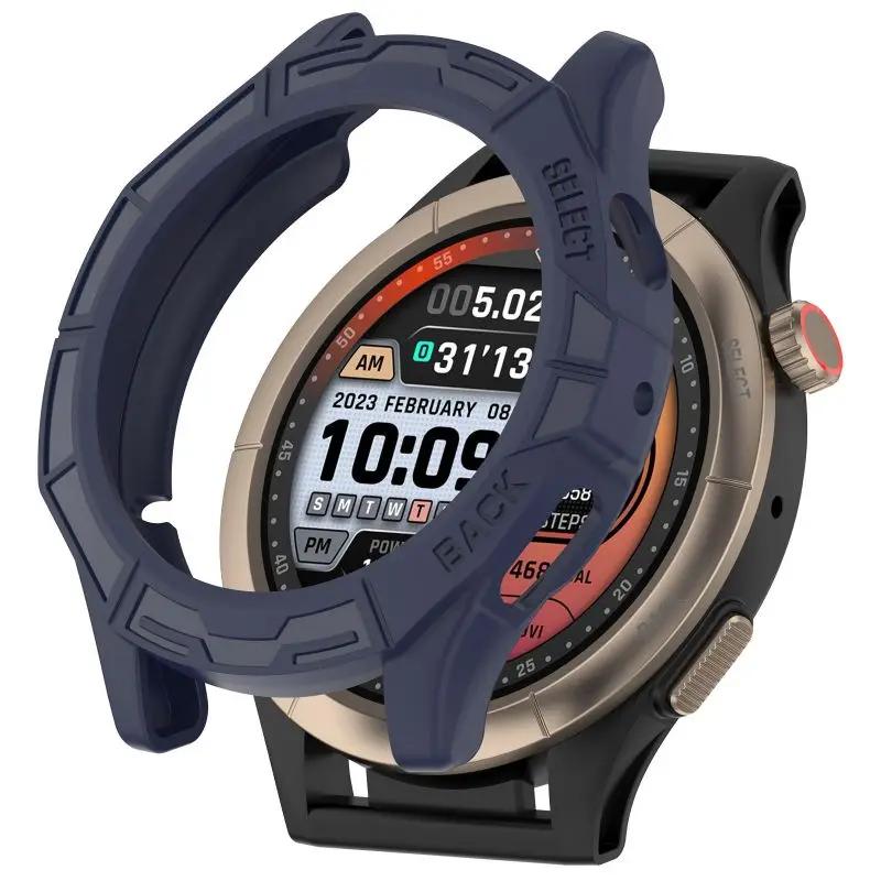 

Защитный чехол TPU для умных часов Amazfit Cheetah Pro, силиконовый защитный чехол, аксессуары для Huami CheetahPro Amazfit Cheetah темно-синий