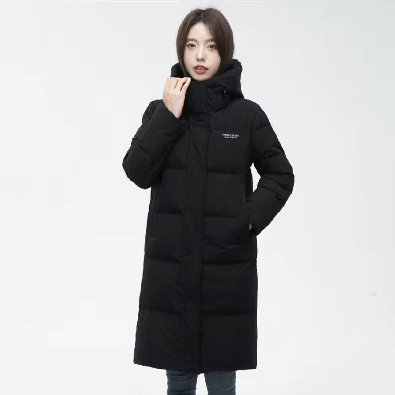 

Зимняя куртка женская парка пуховики теплые длинные парки с капюшоном женские толстые хлопковые зимние пальто пуховик XXL чёрный