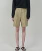 MOTT Cotton Buckle Shorts-Khaki-Beige