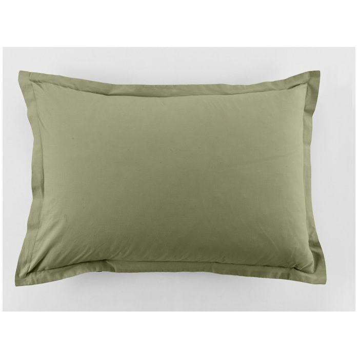 Taie d'oreiller (lot de 2) - EDEN - Passion - 50 x 70 cm - Coton 100% 57 fils - Uni vert