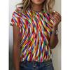 Women's T-shirt with Striped Pattern
