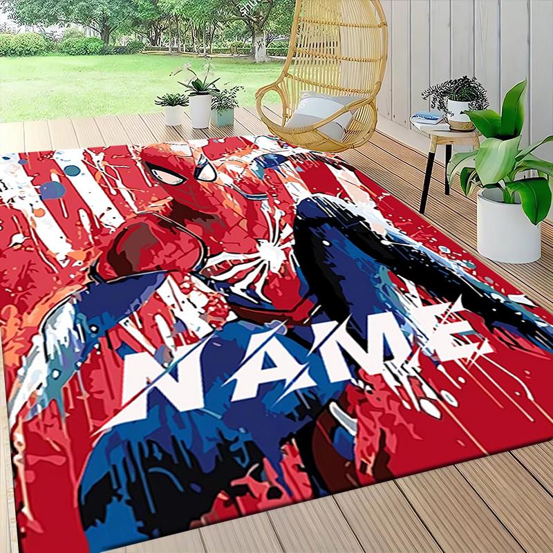 Custom Name "Spider-Man: Spider-Verse" Carpet Rug Customizable Soft Washable Anti-Slip Home Living Room Sofa Mats Personalized Rug. 0909315