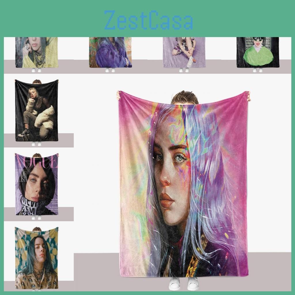 Thick Billie Eilish Blanket Double Sided Fuzzy Blanket Bedroom Supplies Lounge