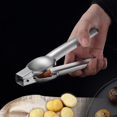 Edelstahl-Kastanien-Clip, kreativer Nussknacker-Öffner, Schnell-Clip, Walnuss-Zange, Schneider-Öffner, Nussknacker, Schäler, Küchenwerkzeug