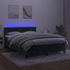 VidaXL Sommier à Lattes de Lit avec Matelas et LED, Lit Rembourré, Lit Double, Lit Adulte de Chambre à Coucher Intérieur, 3134402