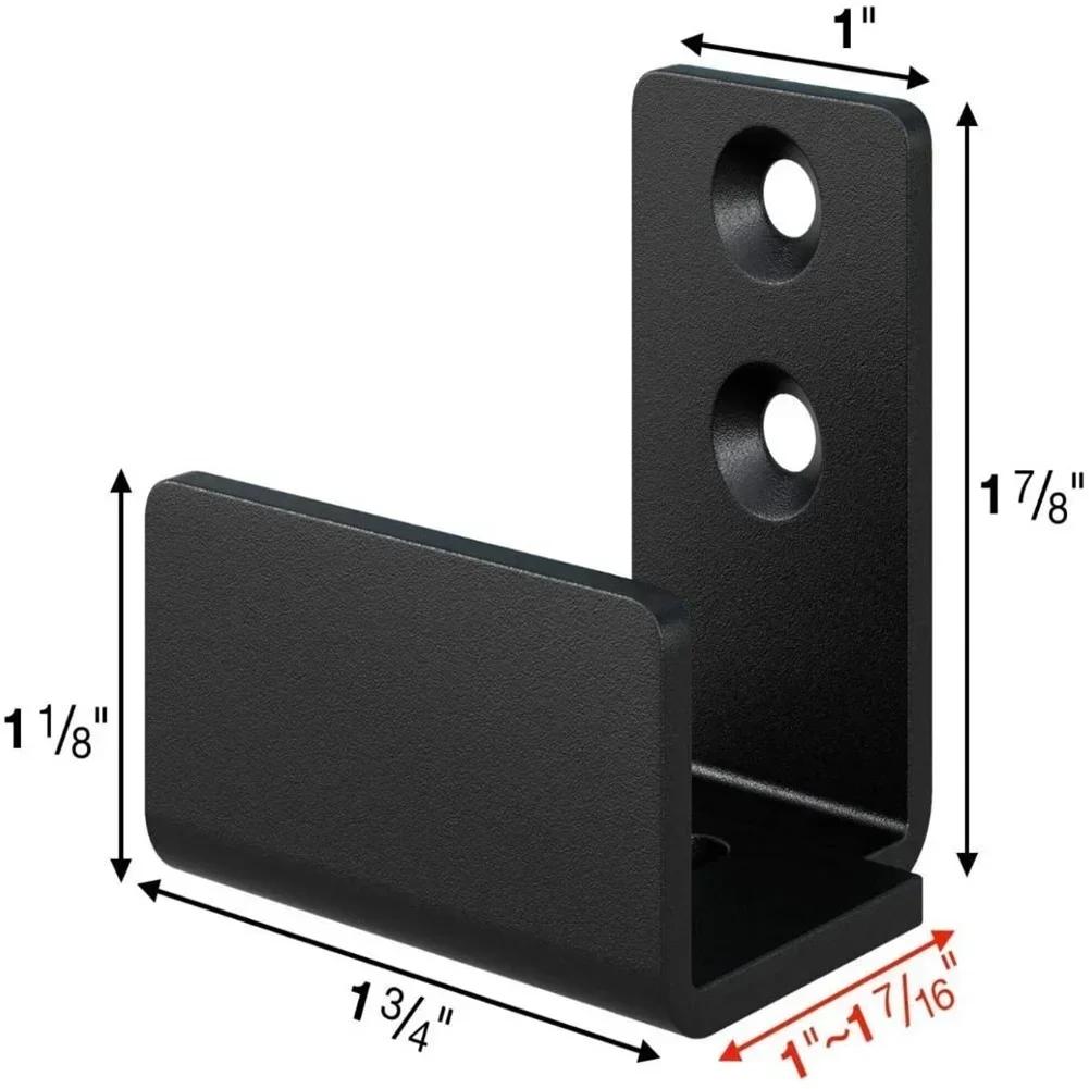 Clipsuri Ghid Inferior de Podea pentru Ușă Glisantă de Hambar Universal Oprișor Ghid de Podea pentru Ușă de Hambar Montare pe Perete Ghid cu Canelură Oprișor Feronerie