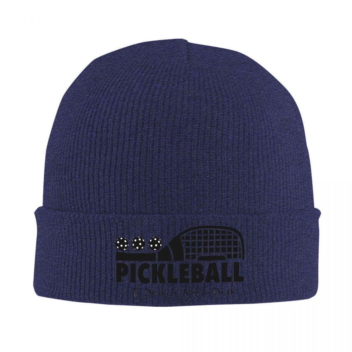 

Pickleball Warm Knitted Cap Hip Hop Bonnet Hat Autumn Winter Outdoor Beanies Hats for Unisex Adult One Size
