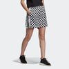Adidas Originals Sports Lifestyle Series Plaid Stripe Design Breathable Sports Shorts Women Shorts Black White DU9716