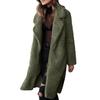 Women's Long-sleeved Warm Plush Jacket With A Lapel