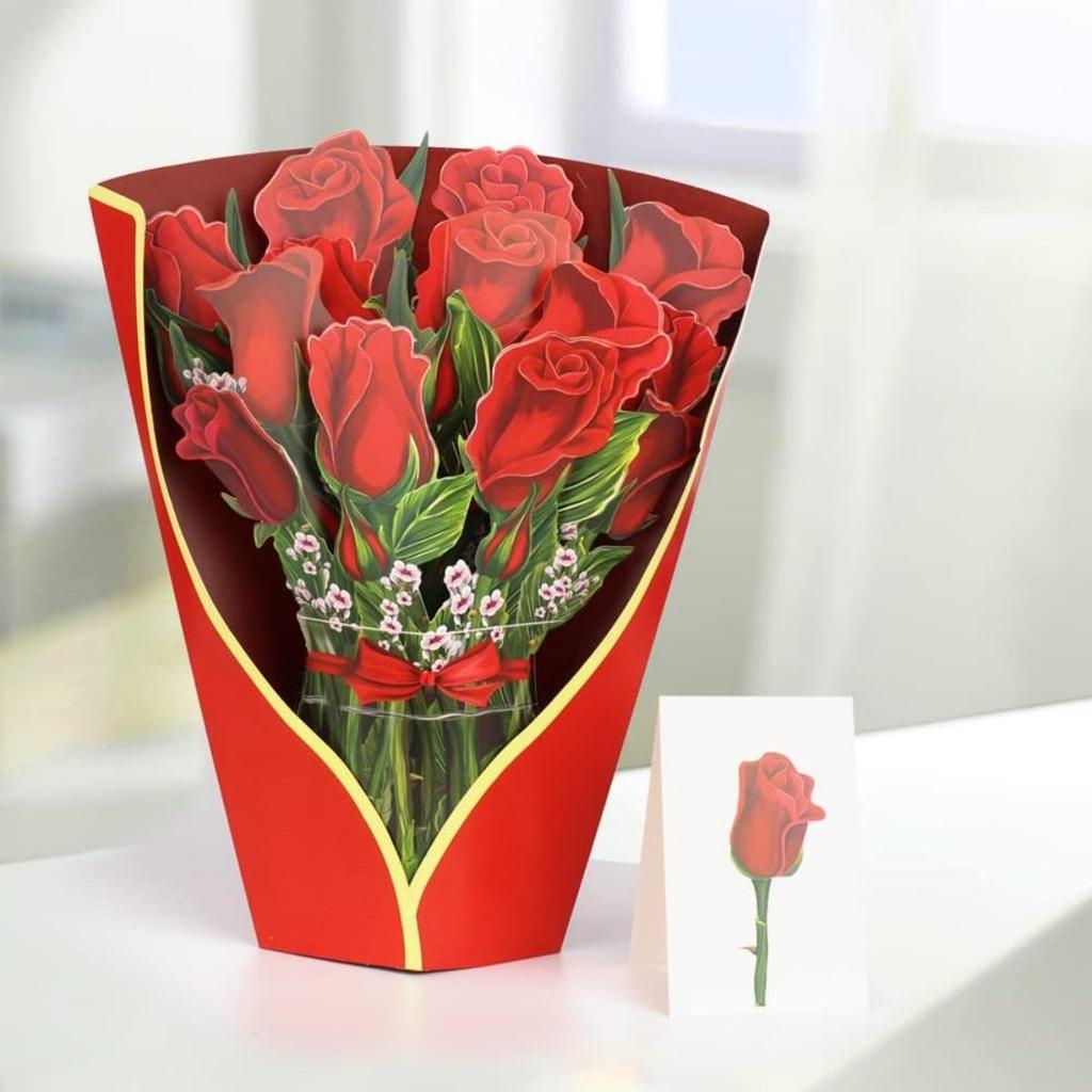 Pop-Up Boeket Papieren Bloemkaarten Groet 3D Popup Zegen Kaart Om Vast Te Houden Voor Moederdag & Uniek Cadeau Voor Vrouw Ouder & Leraar