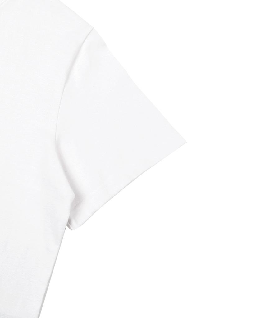SUIBOM Fur Ever Friend Crop T-Shirt - Off-White