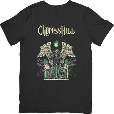 Cypress Hill 2Heavy Metal Muziek Geschikt voor Mannen Vrouwen Kwaliteit Katoenen T-shirt Zwart
