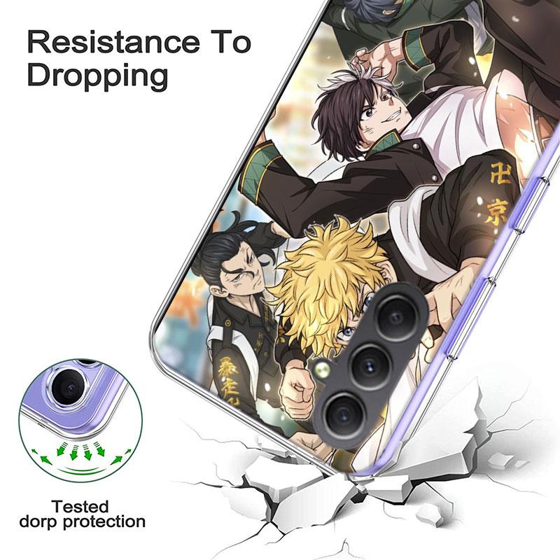Anime Wind Breaker Sakura Phone Case for Samsung A17 A37 A57 A07 A16 A26 A36 A56 A06 A02S A12 A22 A32 A52S A04S A14 A24 A34 A54