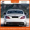 AMG CLS63 Rear Lip Exhaust Tips & Diffuser Kit for 2013-2017 Mercedes CLS-Class W218