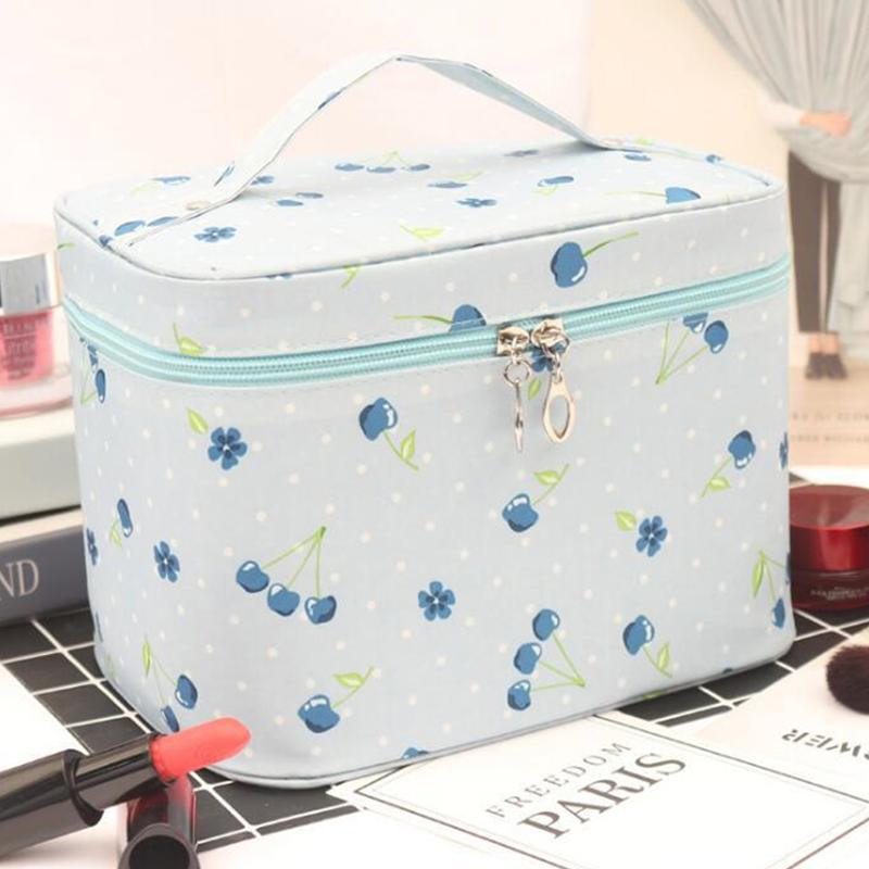 Waterproof Portable Women Makeup Bag High Capacity Toiletries Organizer Storage Cosmetic Cases Zipper Wash Beauty Pouch Travel