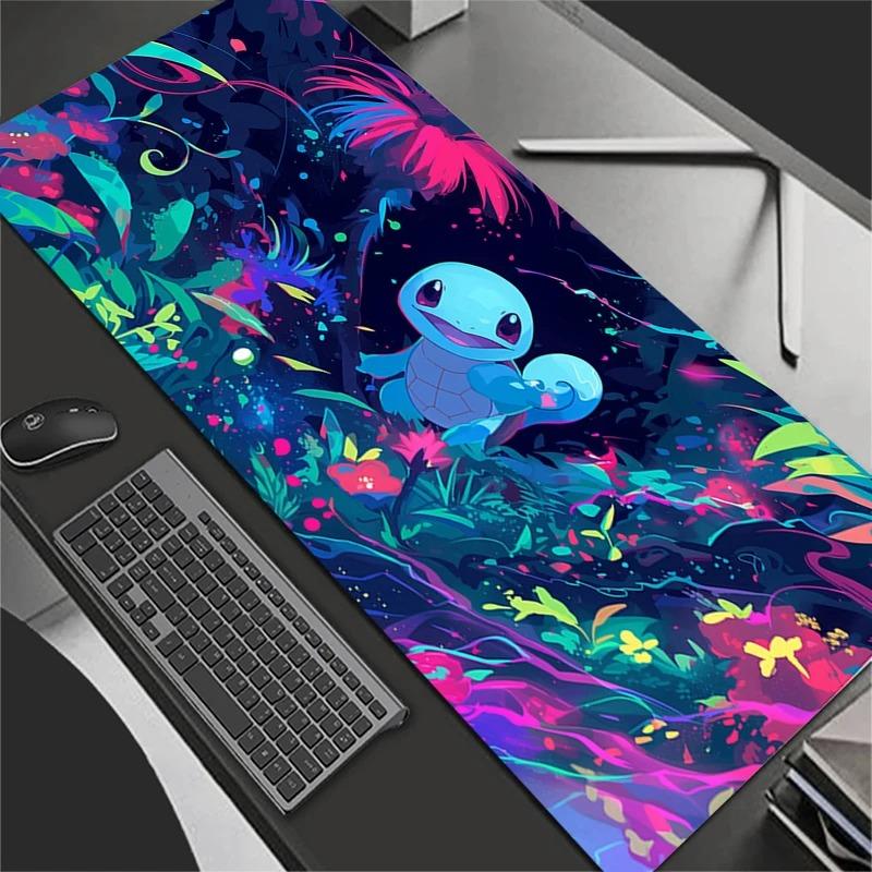 Mouse Pad Gamer PC Computer Large x XXL Desk Mat Keyboard Anime Gaming Accessories PPokemons Squirtle Mousepad Carpet