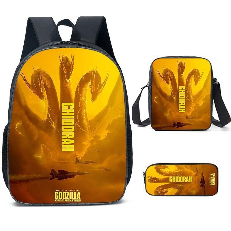 Shoulder Anime Cartoon Bag Pencil Case Kids School Pack For Daily Use