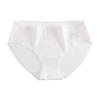 Women Breathable Antibacterial Cotton Crotch Mid Waist Solid Simple Panties