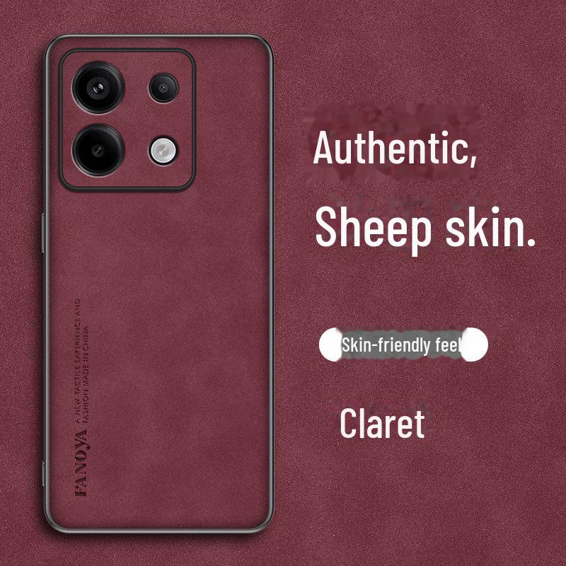 

Чехол для телефона Redmi Note 13 Pro из овчины - овчина, защитный чехол от падений Redmi Note 13 Pro 5G