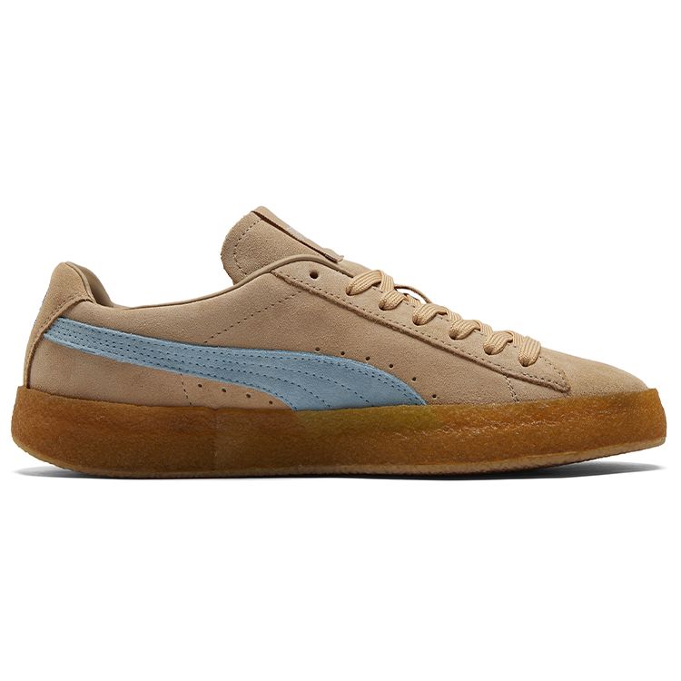 Puma Maison Kitsune X Suede Crepe Travertine Chambray Blue Unisex Sneakers Brown 381270-01