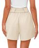 High-Waisted Fashion Casual Solid Color Shorts with Pockets for Women - Summer 2025 Collection