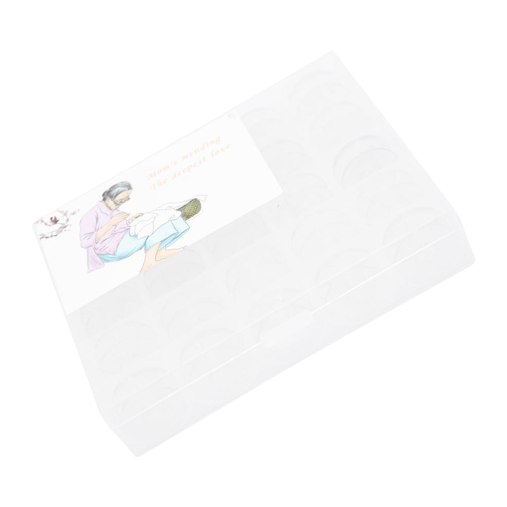 25pcs Plastic Bobbins Sewing Machine Stitching Accessories with A Storage Box for Craft Enthusiasts Tailor