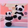 Adorable Mini Panda Plush Toy Keychain Soft Short Plush Material For Kids Bags