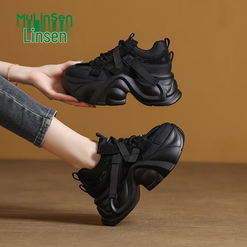 MULINSEN Women s Platform Dad Sneakers 38