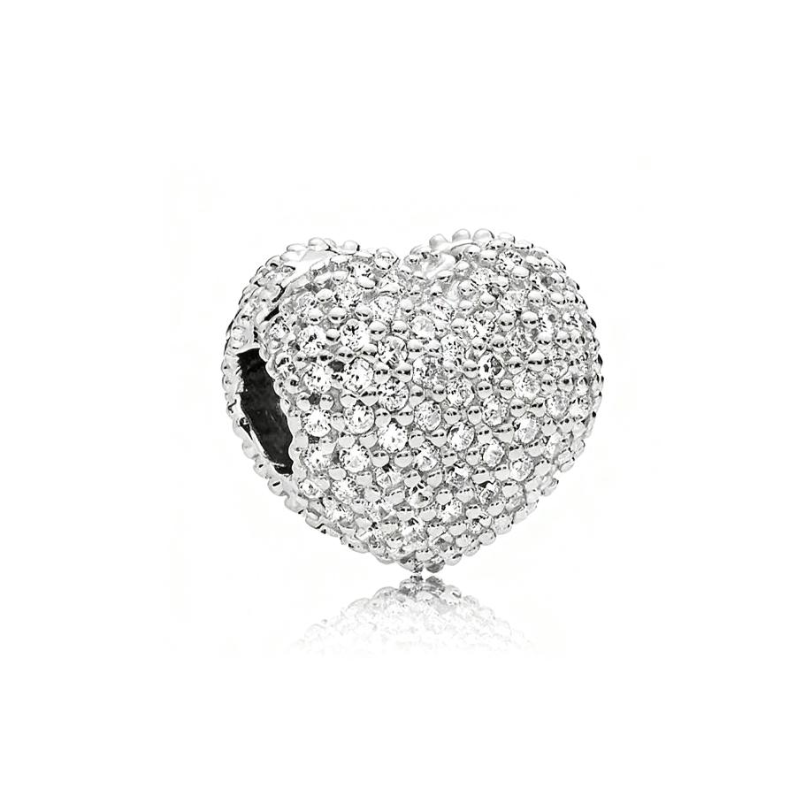 Sparkling Queen & Regal Crown Stones & Enamel Clip Snowflake Flower&Heart Charm Beads Fit Original Bracelet Diy Jewelry