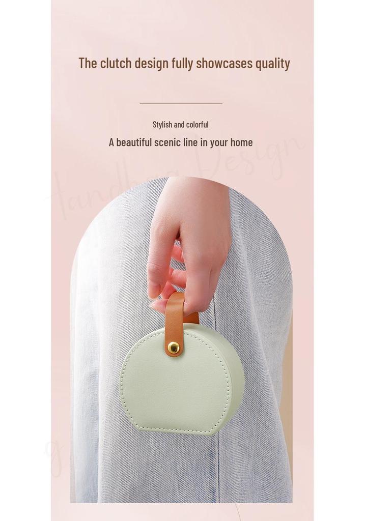 Portable Jewelry Storage Box for Necklaces, Rings, Studs, and Earrings