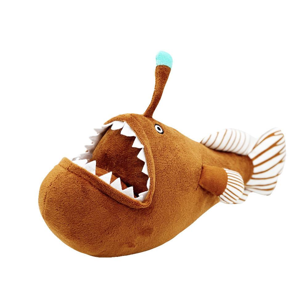 Johnsonii Lantern Melanocetus Fishdevil Fish Plush Toy Doll Accompany Gift