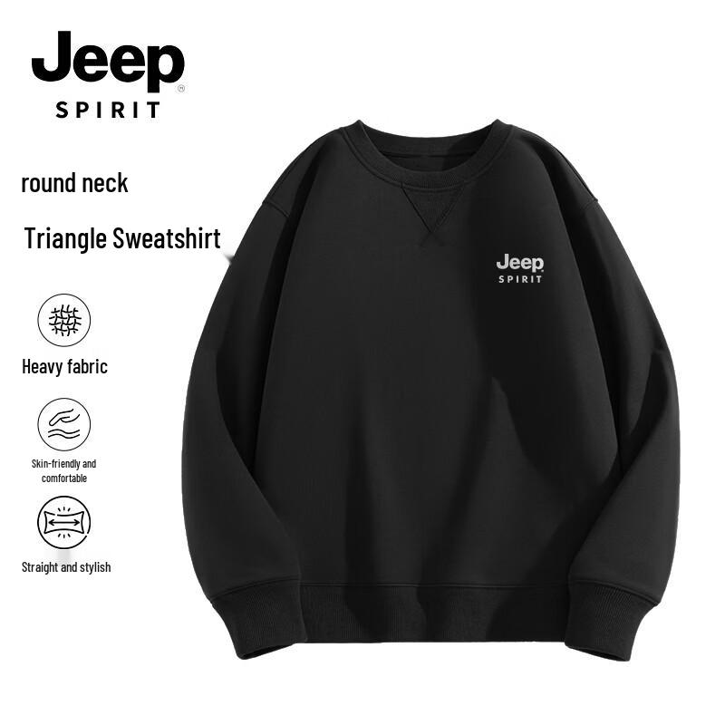 JEEP SPIRIT Men's American Trendy Pullover Sweatshirt