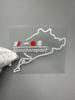 Ichiban Fuel Filler Cover Sticker Rear Glass Sticker Compatible with
