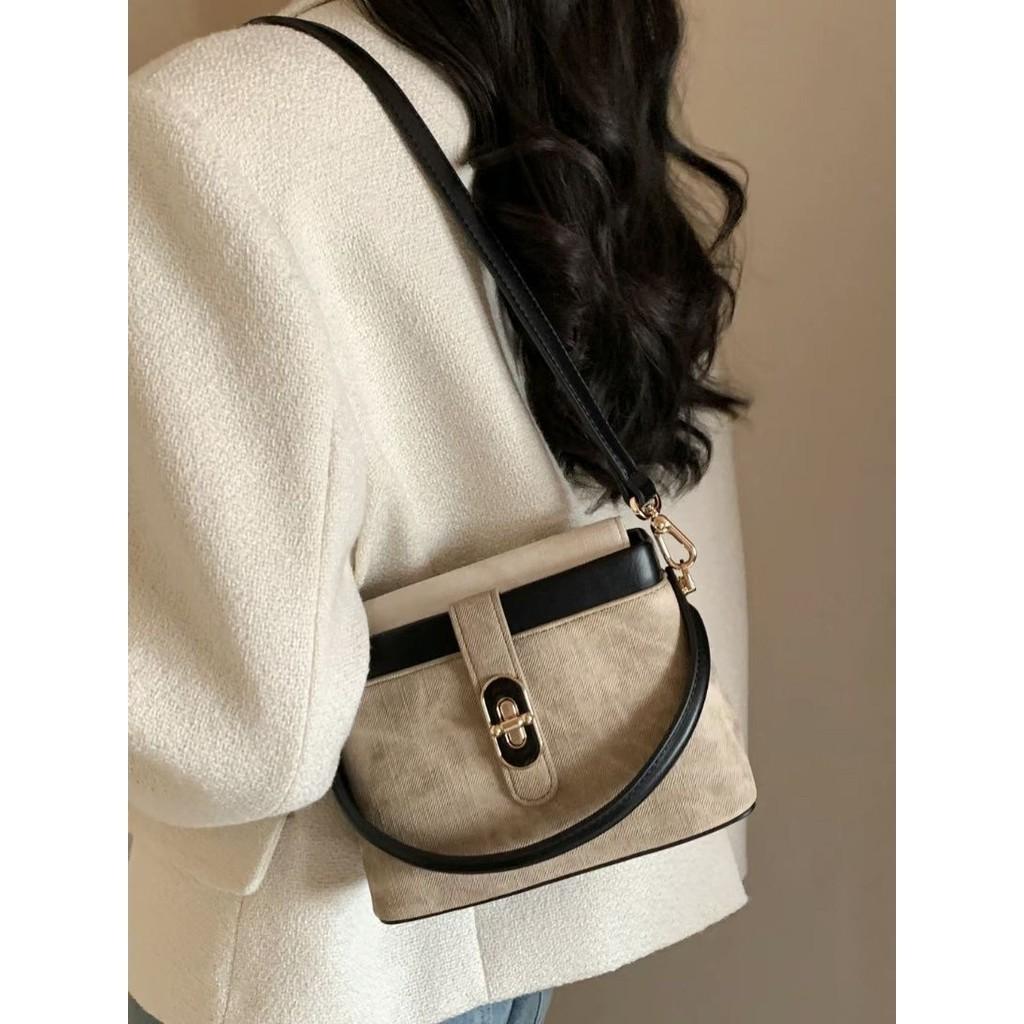 

IELGY women s gray-tone retro box bag, popular shoulder messenger bag, portable