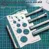 1Pcs Screw Thread Pitch Gauge Ruler Measuring Tool Bolt Nut Metric Machining Threads Screw Cutting Gauge Angle Model Measuring
