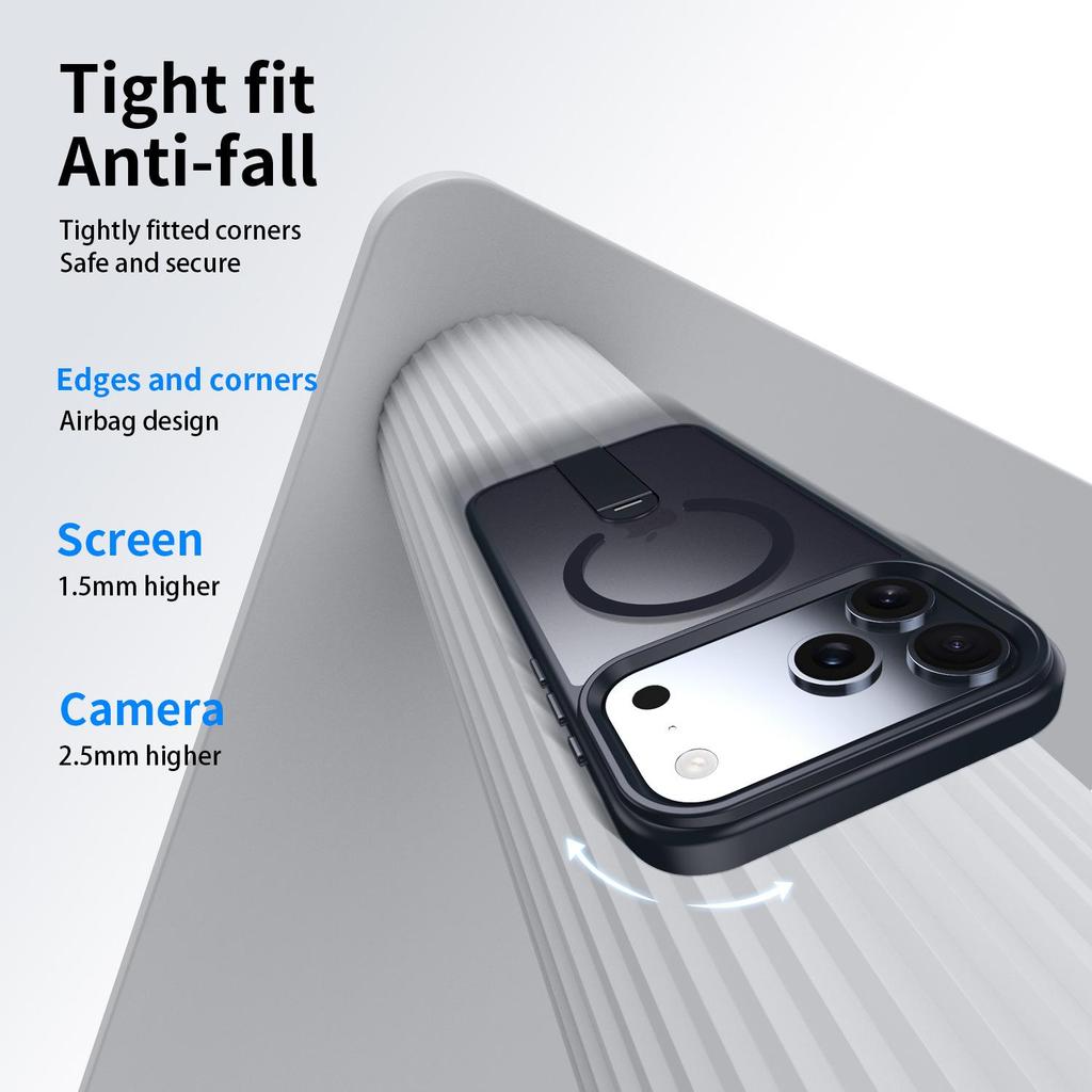 Apple 17 Pro Max Magnetic Stand Wireless Charging Protective Case