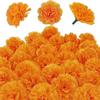 Large Marigold Flower Heads Silk Diwali Marigold Fake Flower Day Of The Dead Decorations Artificial Marigold Garland