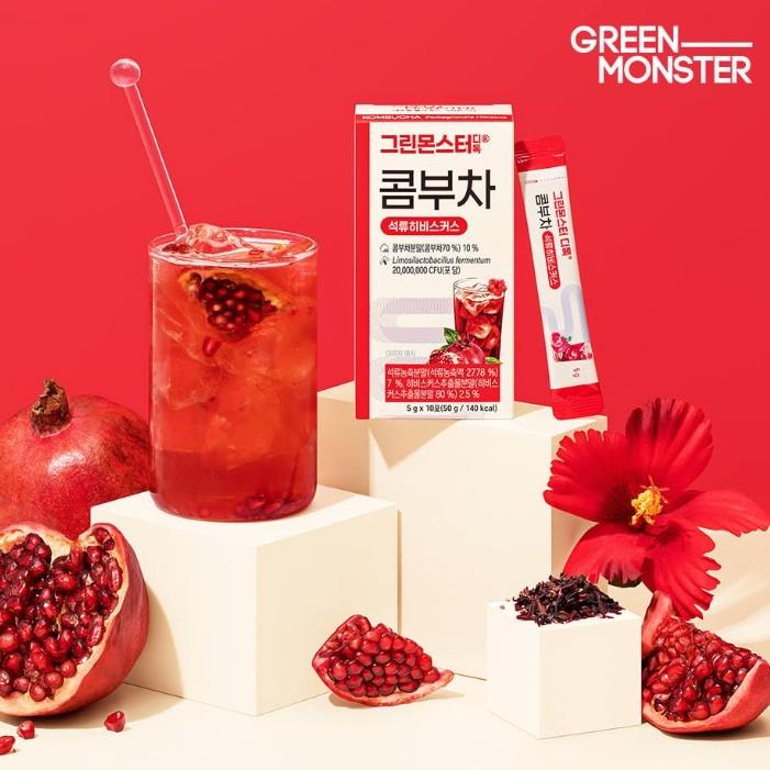 [Green Monster] Detox Kombucha (5 Refreshing Flavors) (1 Unit-10sticks)