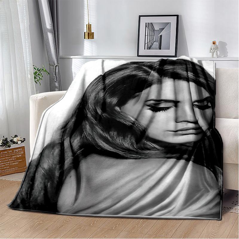 Lana Del Rey Sängerin Lizzy Grant HD Decke, Weiche Überwurfdecke für Zuhause Schlafzimmer Bett Sofa Picknick Reise Büro Abdeckdecke Kinder